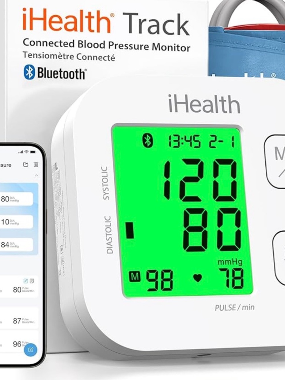 Track Bluetooth Connected Blood Pressure Monitor - White. Never opened, great $!